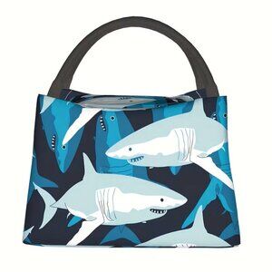 Shark Insulated Lunch Bag Bruce Jaws Great White Dolphin Wildkin Underwater NEW